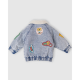 Goldie + Ace - Kurtka jeansowa Ari z naszywkami