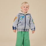 Goldie + Ace - Kurtka jeansowa Ari z naszywkami