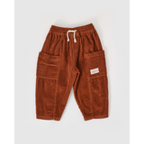 Zestaw Goldie + Ace - Bluza Goldie Crew Lemon – haftowana + Spodnie Kit ze sztruksu