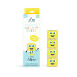 Glo Pals - Kostki sensoryczne świecące w wodzie Alex - zabawka kąpielowa, kolor żółty