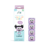 Glo Pals - Kostki sensoryczne świecące w wodzie Lumi - zabawka kąpielowa, kolor fioletowy