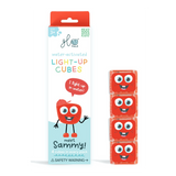 Glo Pals - Kostki sensoryczne świecące w wodzie Sammy- zabawka kąpielowa, kolor czerwony