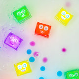 Glo Pals - Kostki sensoryczne świecące w wodzie Alex - zabawka kąpielowa, kolor żółty