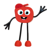 Glo Pals - Postać do kąpieli Sammy - zestaw z dwiema kostkami sensorycznymi świecącymi w wodzie