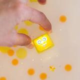Glo Pals - Kostki sensoryczne świecące w wodzie Alex - zabawka kąpielowa, kolor żółty