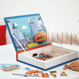 Janod - Magnetyczna układanka Straż pożarna Magnetibook 3-8 lat