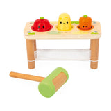 Janod - Drewniana przebijanka Warzywa Farma 12m+