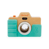 Janod - Drewniany aparat fotograficzny z dźwiękiem i lampą błyskową 18 m+