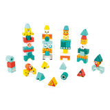 Janod - Układanka drewniana piramida totemy Tropik 3+