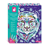 Janod - Zestaw kreatywny Brokat i piasek Błyszczące zwierzęta 7+