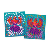 Janod - Zestaw kreatywny Brokat i piasek Błyszczące zwierzęta 7+