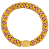 KKNEKKI - Gumka do włosów, Coral Glitter Stripe