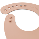 Liewood - Silikonowy śliniak z kieszonką Tilda 2-pak Cat rose