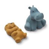 Liewood - Zabawki do kąpieli Vikky 2-pak Safari/whale blue mix