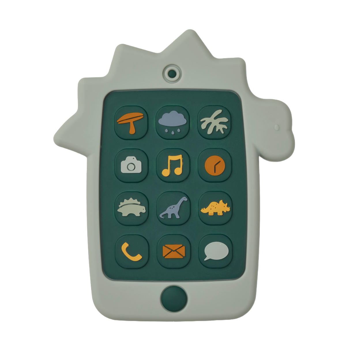 Liewood - Silikonowy gryzak telefon Thomas Dino dove blue