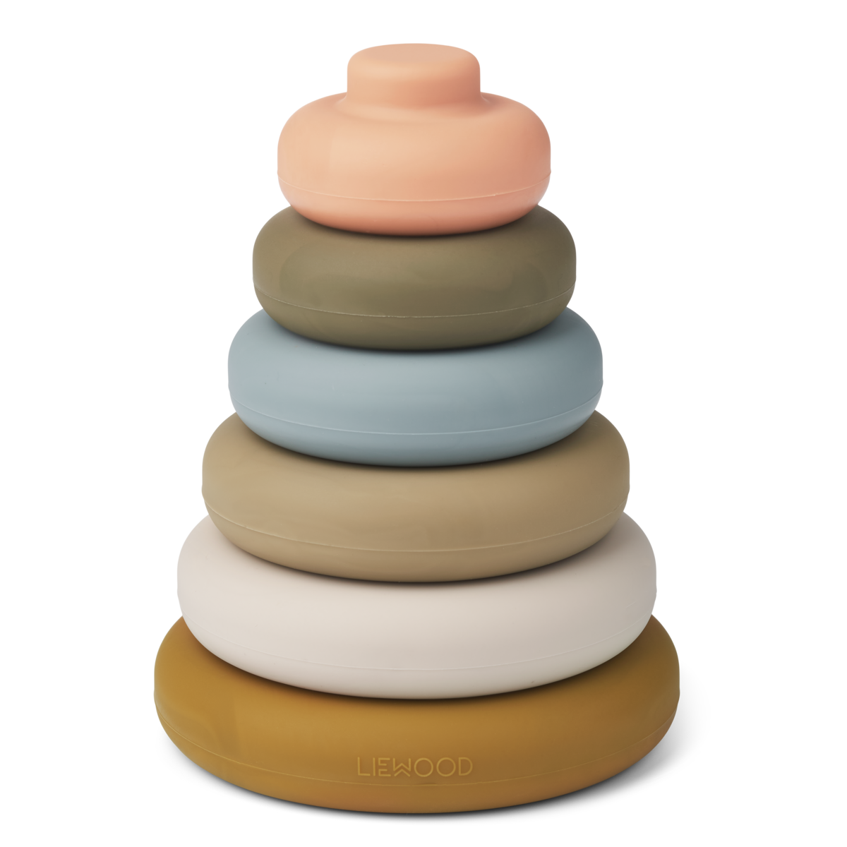 Liewood - Silikonowa wieża Dag Khaki
