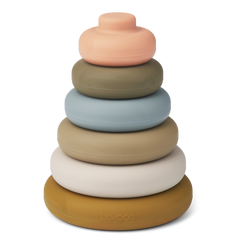 Liewood - Silikonowa wieża Dag Khaki