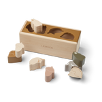 Liewood - Drewniany sorter kształtów Midas Frendship golden caramel
