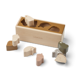 Liewood - Drewniany sorter kształtów Midas Frendship golden caramel