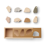 Liewood - Drewniany sorter kształtów Midas Frendship golden caramel