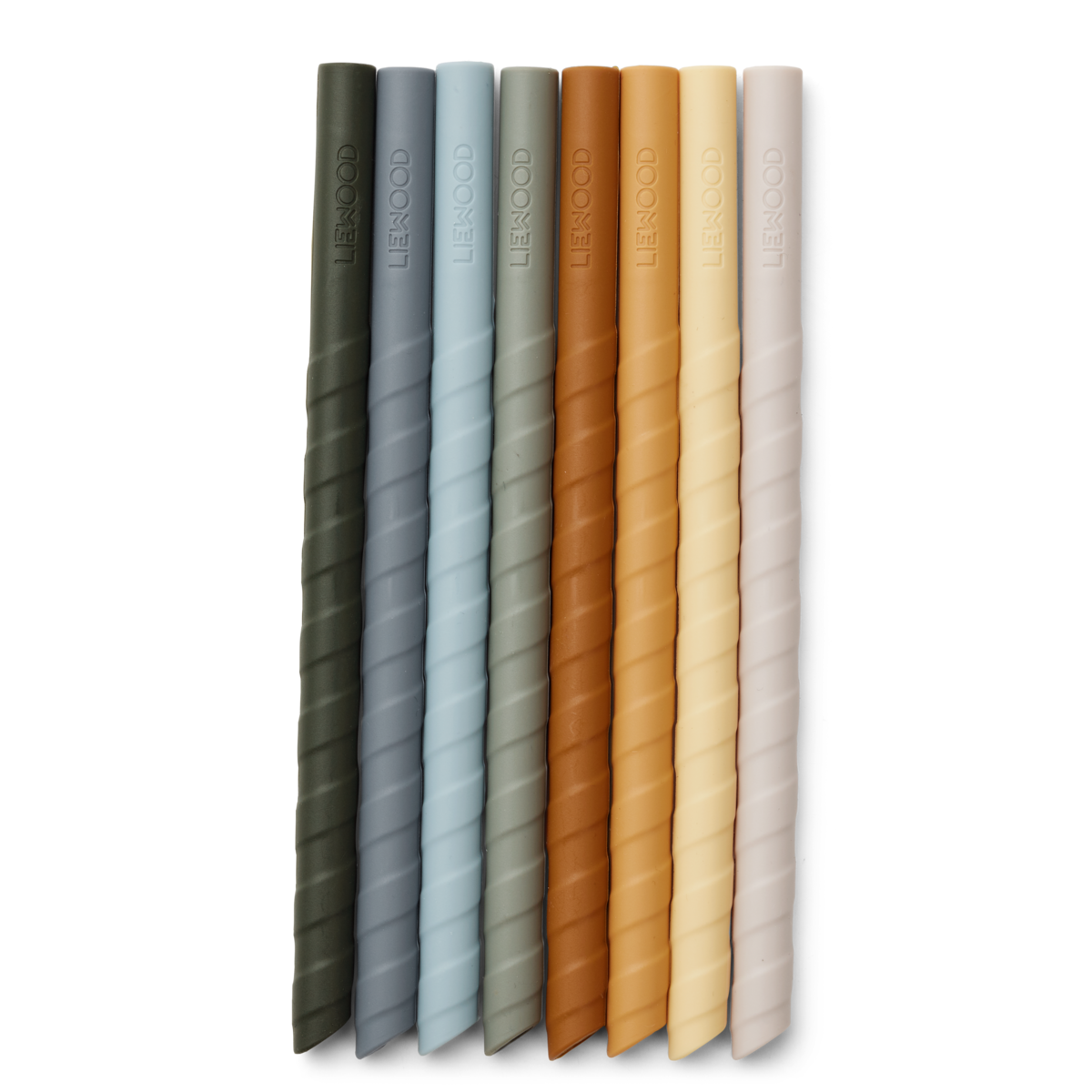 Liewood - Słomki silikonowe Zoe Blue multi mix 8 szt.