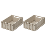 Liewood - Zestaw 2 składanych skrzynek Weston S Sandy