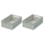 Liewood - Zestaw 2 składanych skrzynek Weston S Dove blue