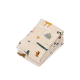 Liewood - Zestaw dwóch pieluszek muślinowych Lewis, Around the World / Sandy