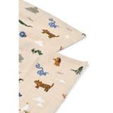 Liewood - Zestaw dwóch pieluszek muślinowych Lewis, Around the World / Sandy