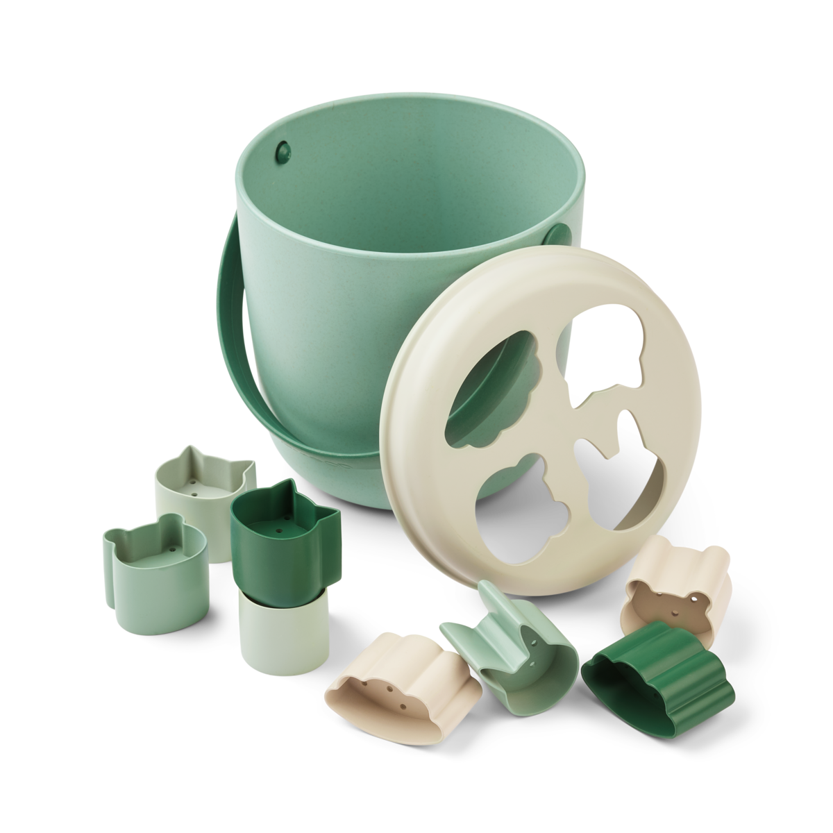 Liewood - Wiaderko sorter do piasku Jorn Peppermint multi mix