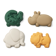 Liewood - Silikonowe foremki do piasku Gill All together / Sandy 4-pak