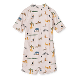 Liewood - Kostium kąpielowy z krótkim rękawem Max All together / Sandy