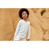 Liewood - Spodenki kąpielowe Otto Seersucker Pure sky / Creme de la creme