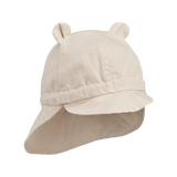 Liewood - Kapelusz przeciwsłoneczny lniano-bawełniany Gorm Sandy