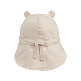 Liewood - Kapelusz przeciwsłoneczny lniano-bawełniany Gorm Sandy