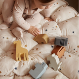 Liewood - Zestaw drewnianych zwierzątek do układania konstrukcji Thorkild