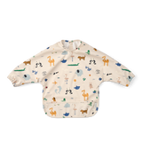 Liewood - Wodoodporny śliniak z rękawami Merle, Around the world / Sandy