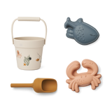 Liewood - Silikonowy zestaw zabawek do piasku Kit Mini Sea creature / Sandy