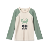 Liewood - Koszulka kąpielowa z długim rękawem Noah Sandy / Peppermint