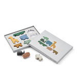 Liewood - Zestaw kredy do rysowania w kształcie zwierzątek Vesa 9-pak