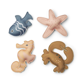 Liewood - Zestaw czterech zabawek do nauki nurkowania Dion Sea Creature / Sandy