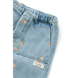 Liewood - Spodnie jeansowe z nadrukiem Cesar Peach / Light blue denim