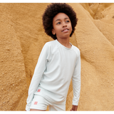 Liewood - Koszulka kąpielowa z długim rękawem Noah Pure sky / Creme de la creme