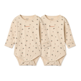 Liewood - Zestaw body z bawełny organicznej Yanni, Peach / Sea shell