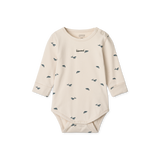 Liewood - Zestaw body z bawełny organicznej Yanni, Mini whale / Sandy