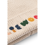 Liewood - Czapka beanie EZRA z bawełny organicznej GOTS, Sandy