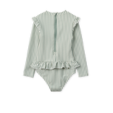 Liewood - Kostium kąpielowy z długim rękawem Sille Peppermint