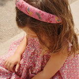 Konges Slojd - Opaska do włosów z ozdobnymi koralikami Bubble Gum