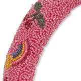 Konges Slojd - Opaska do włosów z ozdobnymi koralikami Bubble Gum