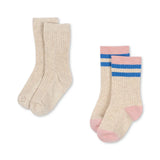 Konges Slojd - Skarpetki dziecięce w prążek, miękka bawełna, lolly stripe